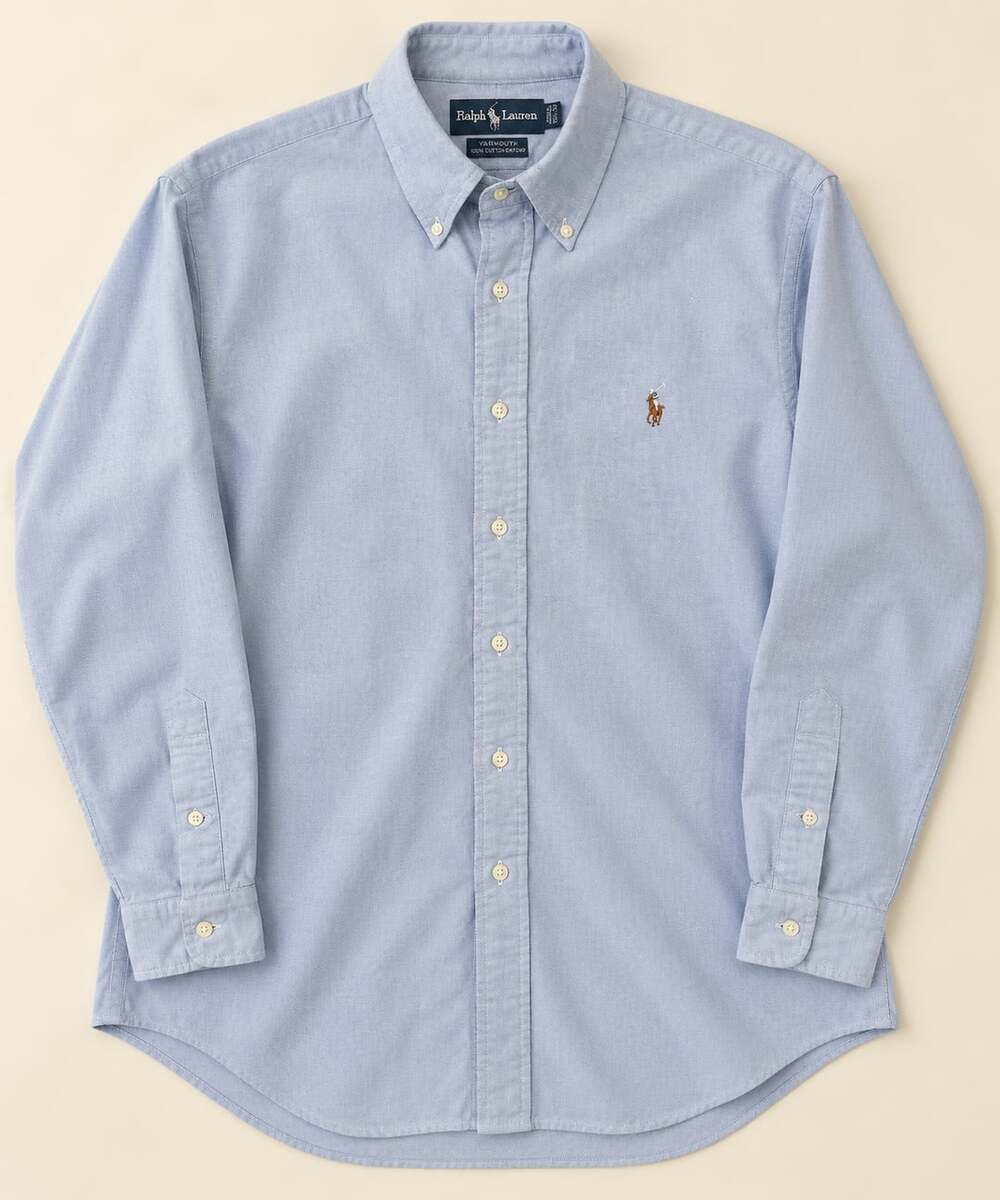 Vintage Ralph Lauren Yarmouth Blue Oxford Button Down Shirt 15.5 33